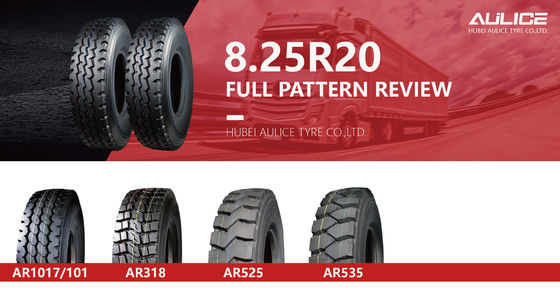 Deep Block Pattern 8.25 R20 Tyres Cuts Resistance Commercial Vehicle Tyres